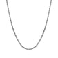 3MM ROPE CHAIN - WHITE GOLD